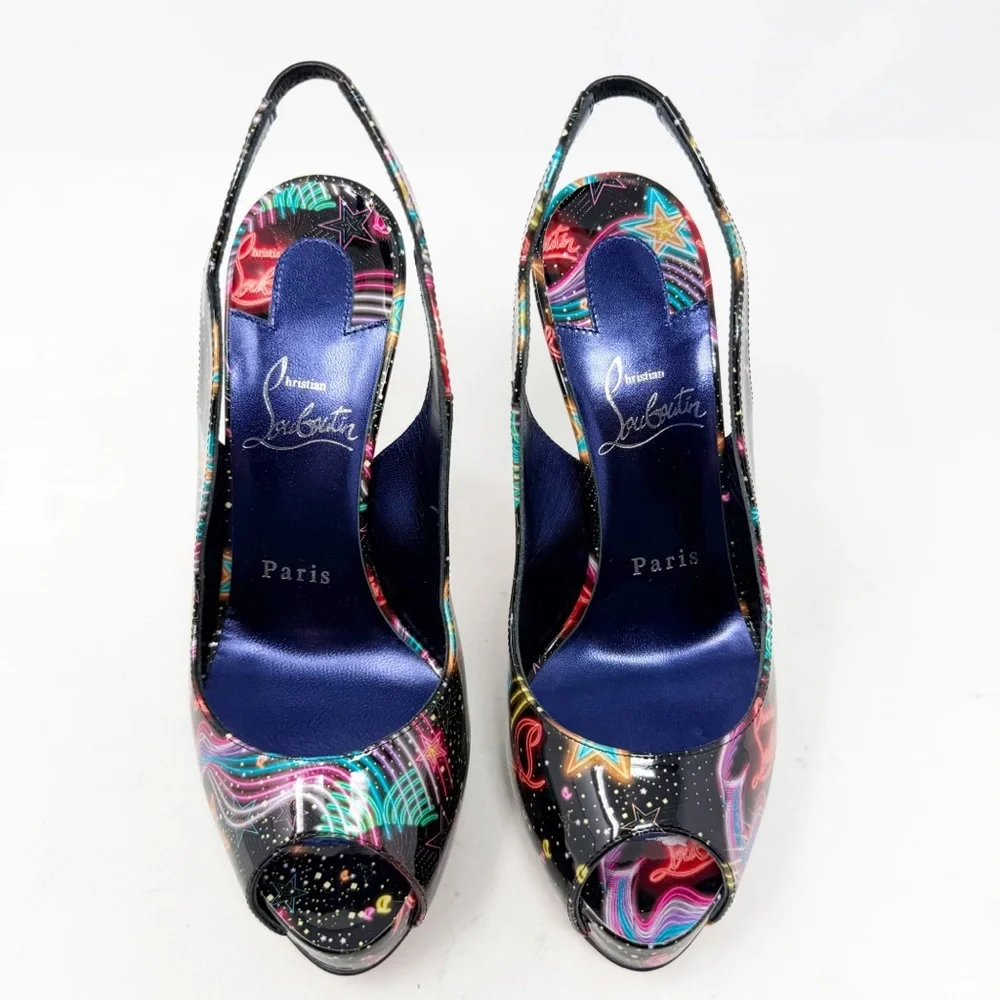 Christian Louboutin Hot Chick Sling Alta 120 Heels Womens EU 36 - Picture 3 of 11